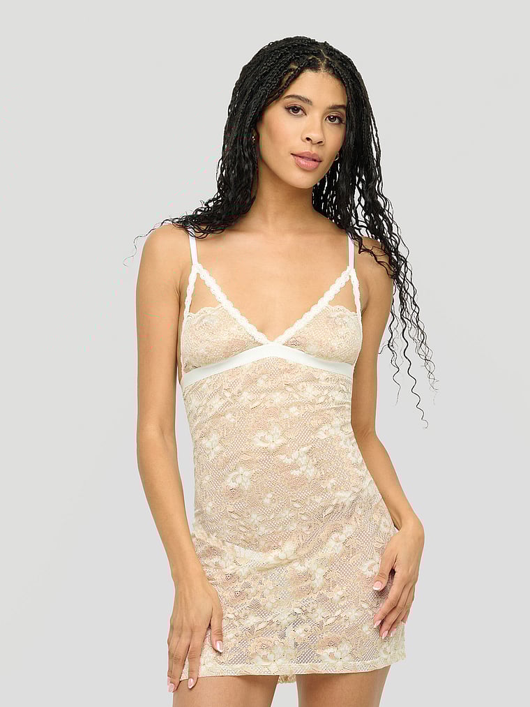 

Никогда не говори никогда: сексуальная сорочка и стринги Cosabella, moon ivory/rose gold