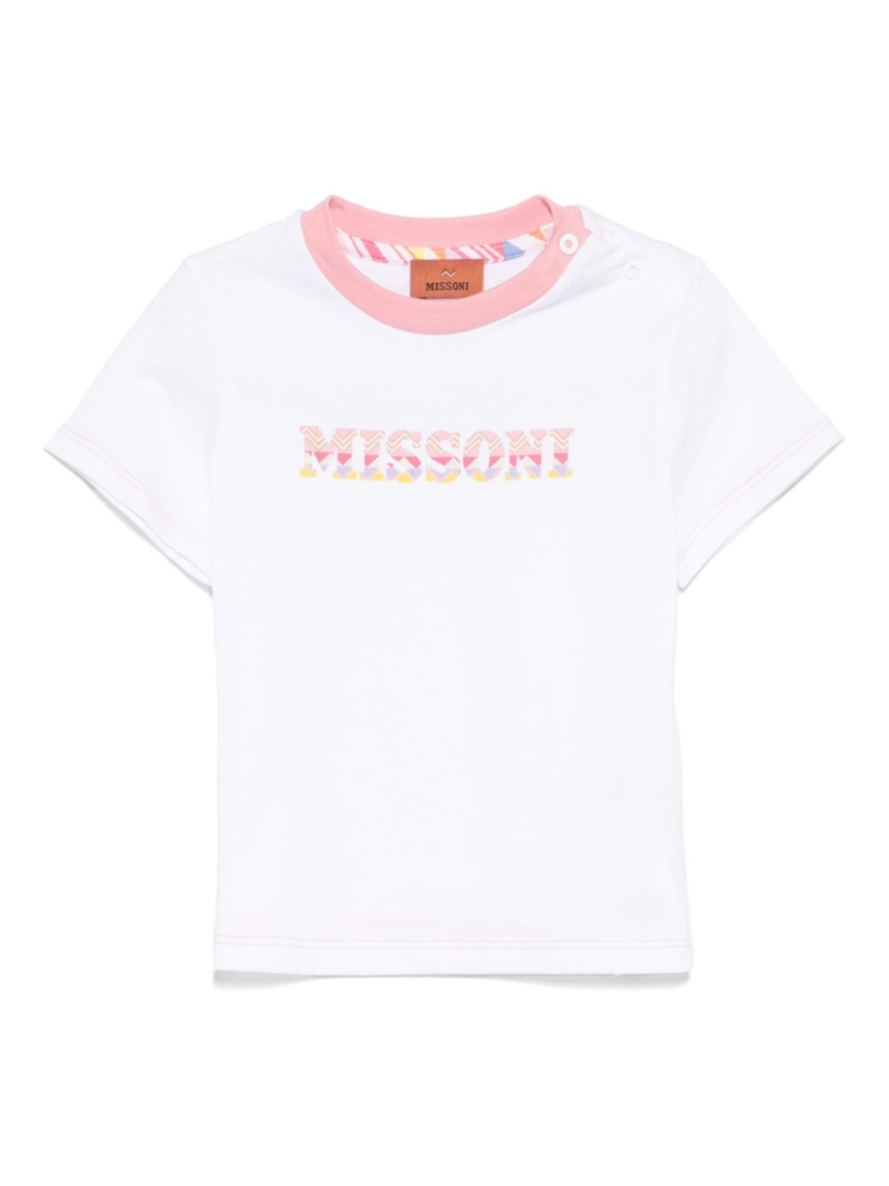 

Missoni Kids футболка с логотипом, белый