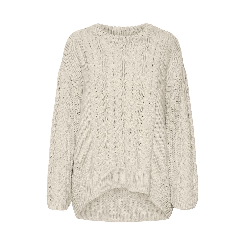 

Бежевый хлопковый свитер Vero Moda