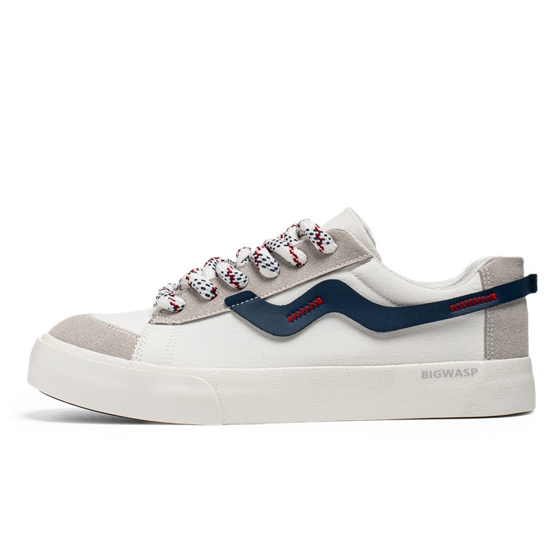 

Износостойкие низкие мужские кроссовки BIGWASP, White Dark Blue