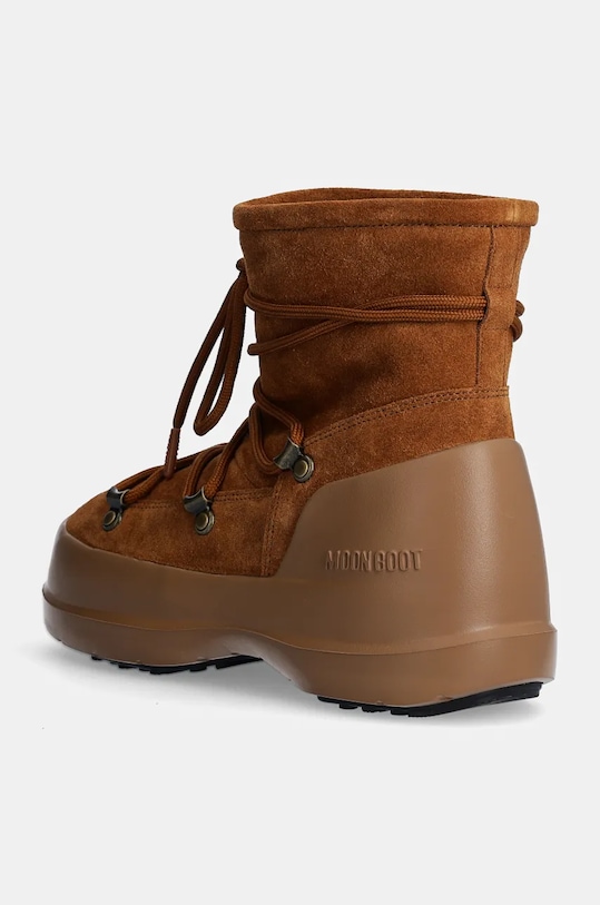 Зимние ботинки женские Moon Boot MB Luna низкие замшевые, коричневый — фото 3