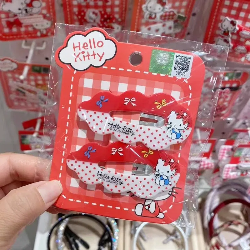 Зажим для волос Hello Kitty в горошек Sanrio — фото 2