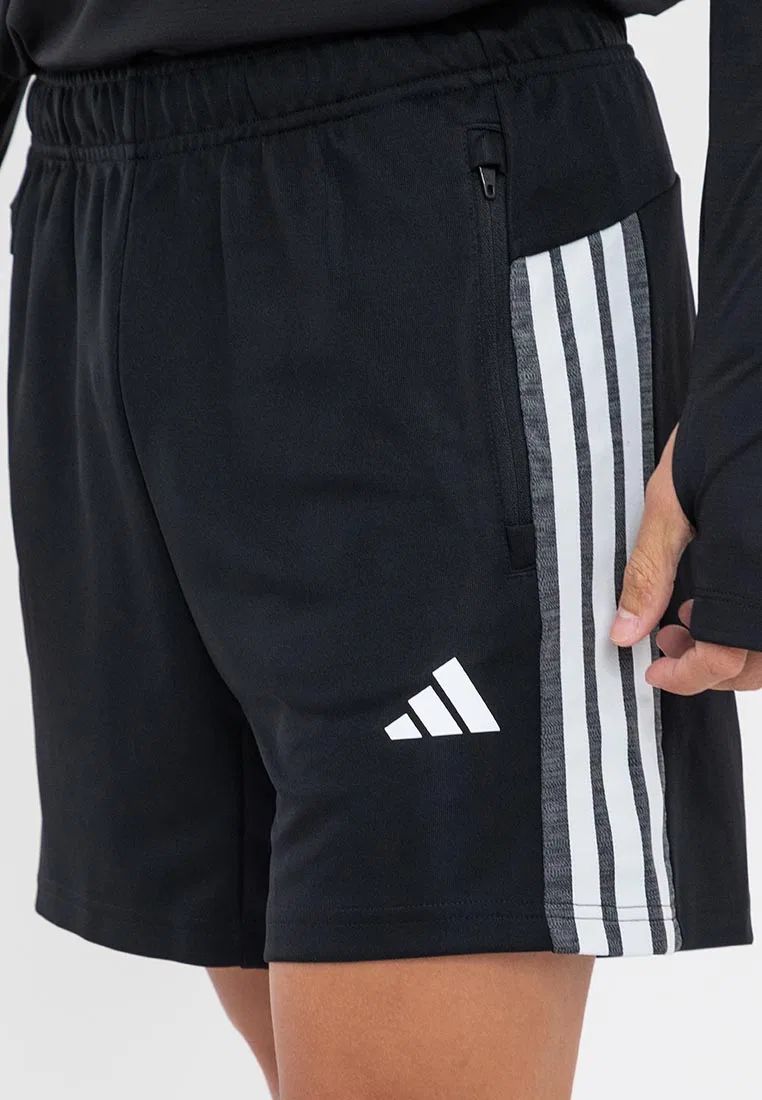 Шорты спортивные, три полоски, Workout Essentials All-Set, Adidas, черный — фото 4