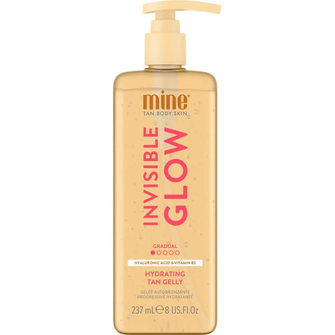 MineTan Clear Self Tanning Gel | Постепенный невидимый гель для автозагара - без следов на одежде, увлажняющий, с гиалуроновой кислотой, для лица и тела, 236 мл 237 мл (1 шт.) Minetan Body.Skin, Light/Medium