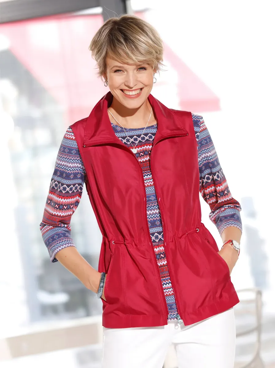 

Короткий жилет Classic Basics, цвет Erdbeere