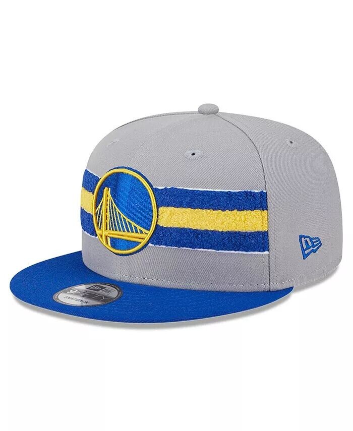 

Мужская серая бейсболка Golden State Warriors из синели с ремешком 9FIFTY Snapback New Era, серый