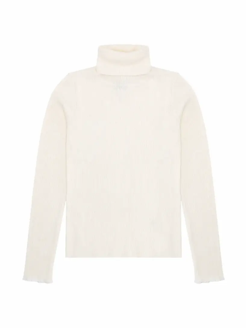 

Хлопковая водолазка с логотипом MM6 MAISON MARGIELA, белый