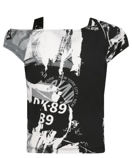 

Необычная футболка Regular fit Dkny Kids, черный