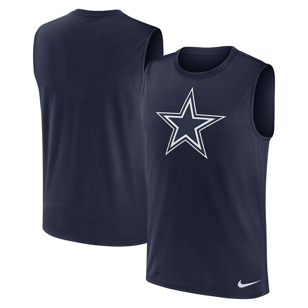 

Мужская майка Nike Navy Dallas Cowboys Blitz Legend Muscle Perform, цвет Cow Navy