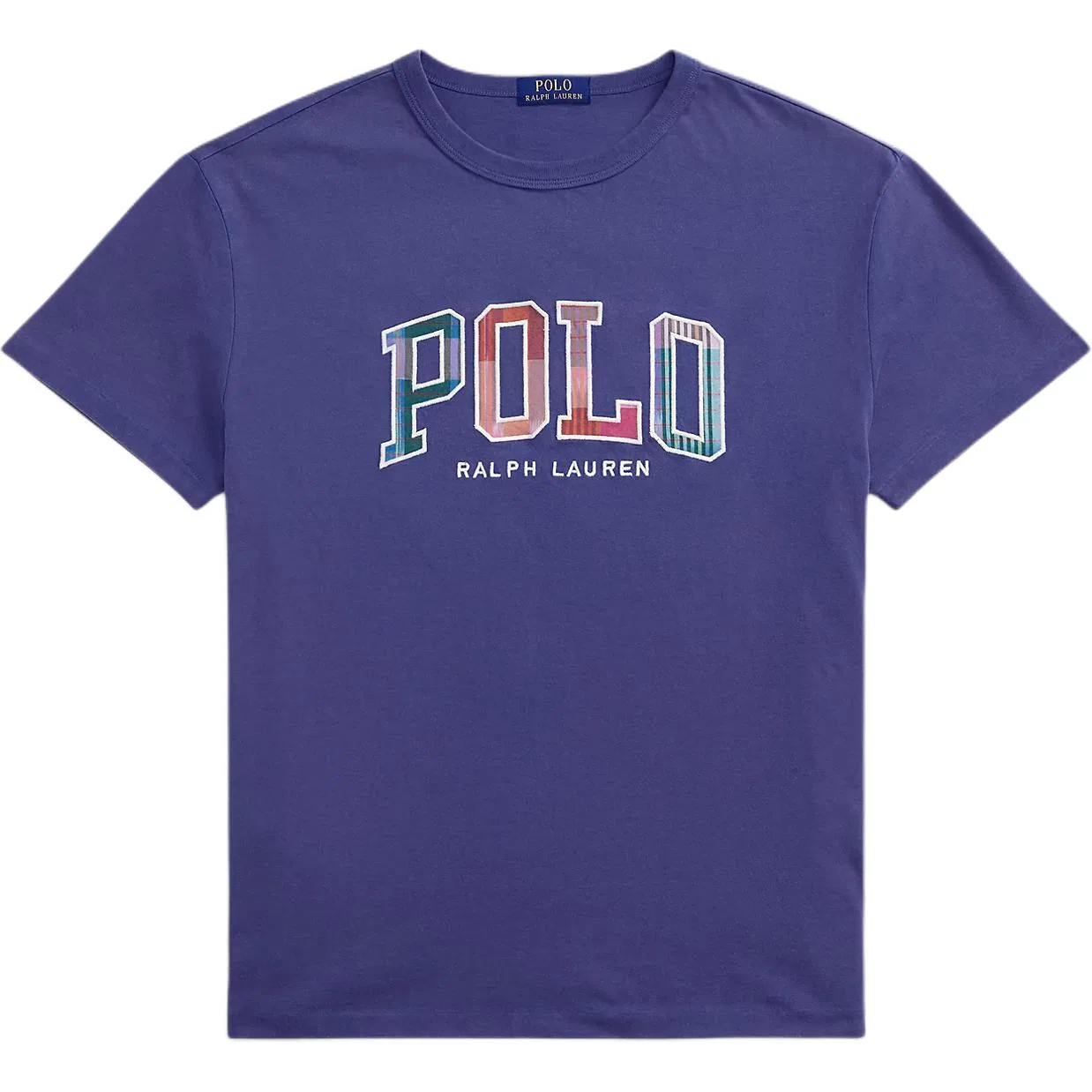 Футболка Madras-logo Polo Ralph Lauren, Marine Blue