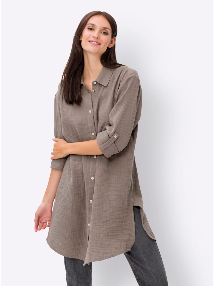 

Блузка Heine, серо-коричневый