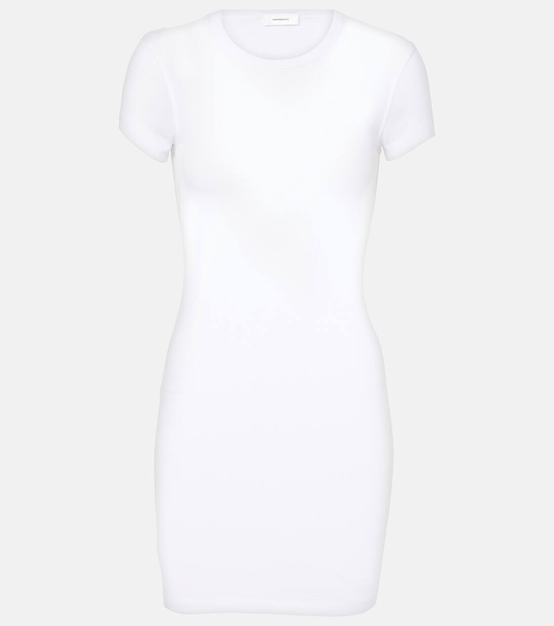 

Мини-платье из хлопкового джерси Wardrobe.Nyc, белый