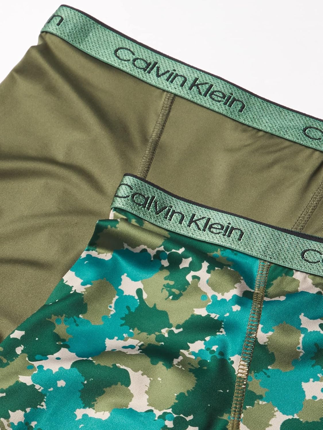 Комплект из 4 трусов-боксеров Calvin Klein для мальчиков, Olive/Camo — фото 2