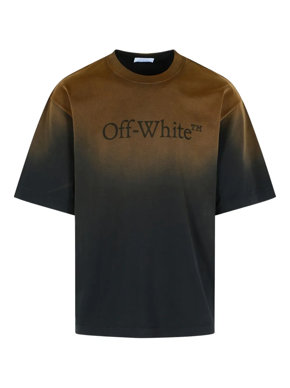 

Футболка с градиентным эффектом и принтом логотипа OFF-WHITE, черный