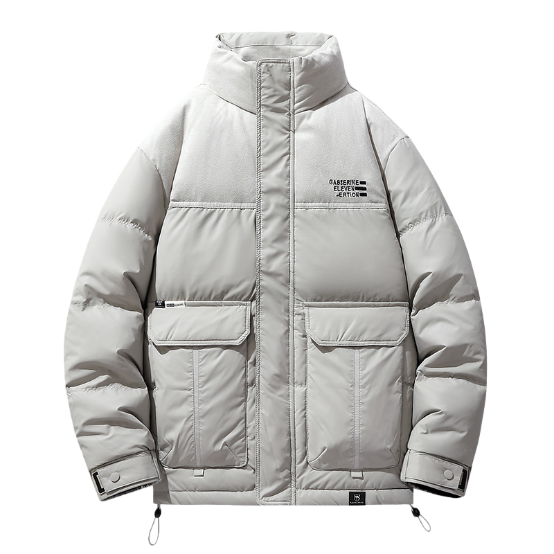 

Пуховик Unisex Stand Collar Moderate Others VanCamel, белый