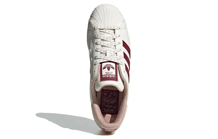 Adidas originals Superstar Обувь для скейтбординга унисекс, Белый/Красный — фото 4