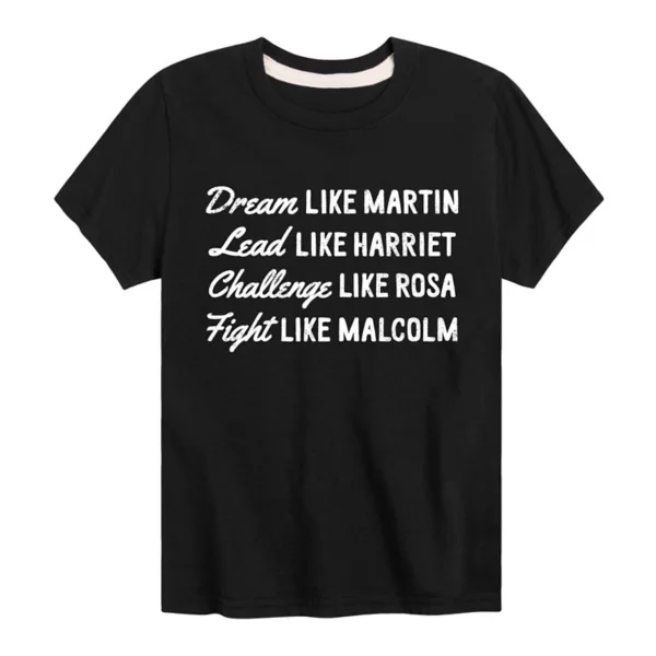 

Футболка с принтом «Dream Like Martin» для мальчиков 8-20 лет Licensed Character, черный