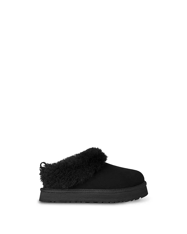 Детские тапочки Tazzelle для девочек - для малышей и для взрослых. Ugg, черный — фото 3