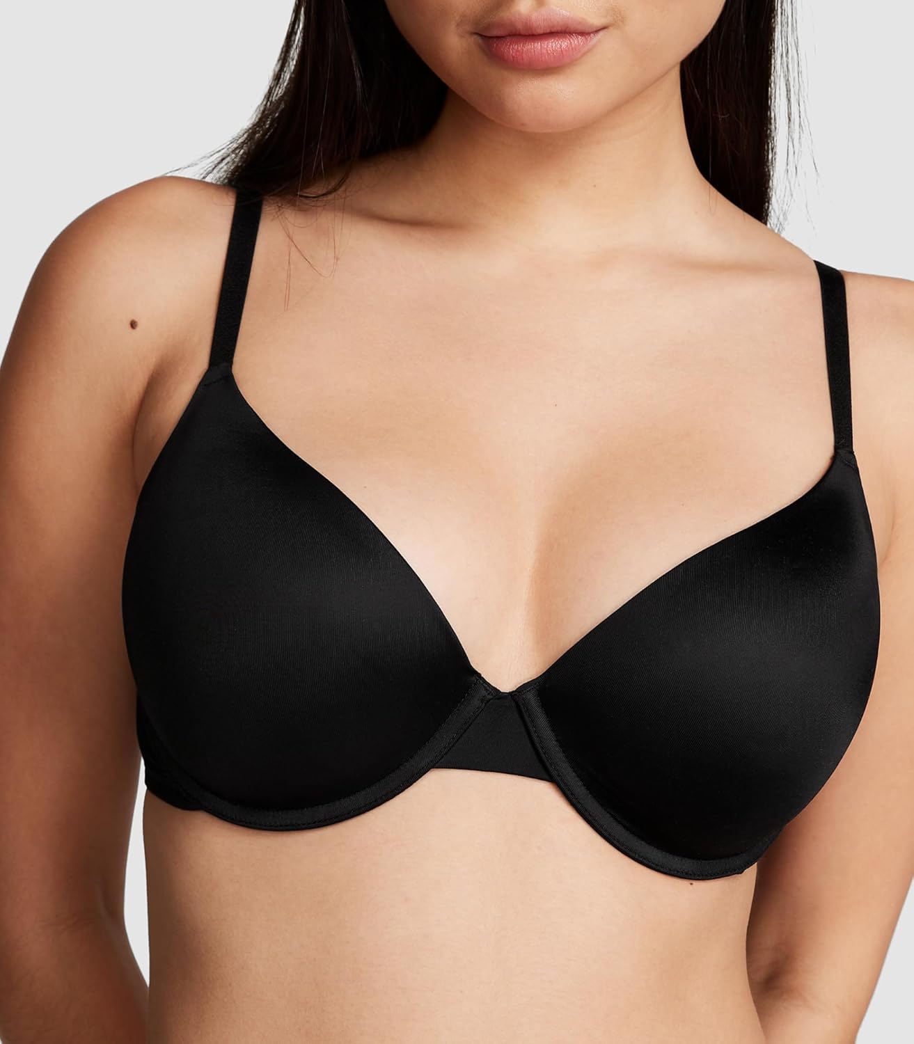 Victoria's Secret Женский бюстгальтер Pink Wear Everywhere Push Up, бюстгальтеры для женщин (32A-40DDD), Black/Beige Bundle — фото 2