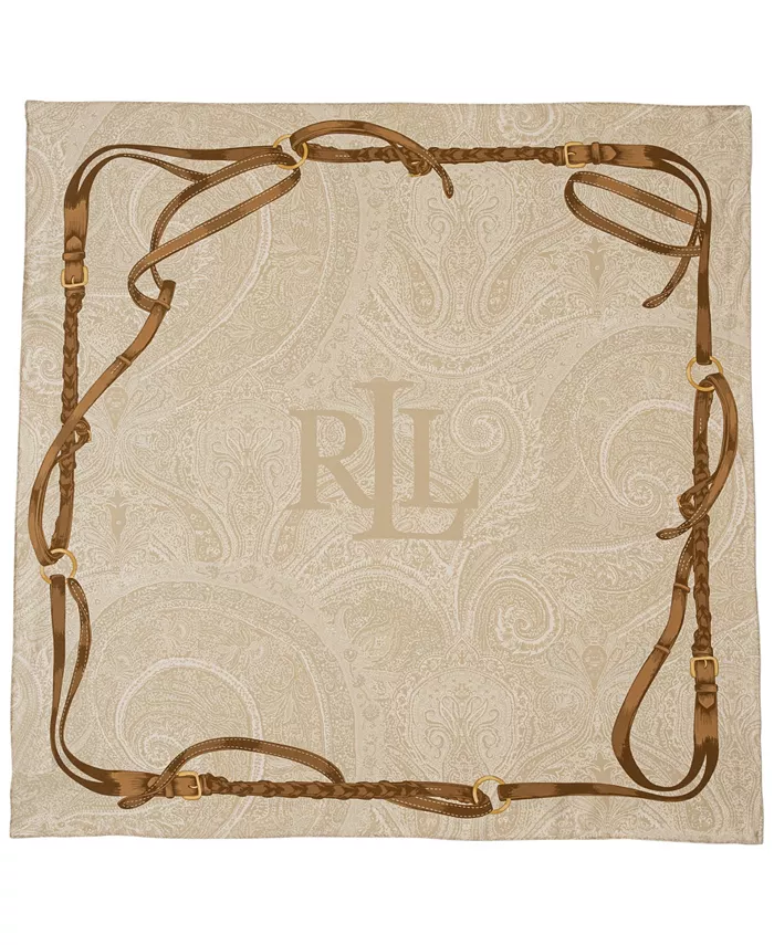 

Шарф квадратный Equestrian Paisley Lauren Ralph Lauren, слоновая кость/кремовый
