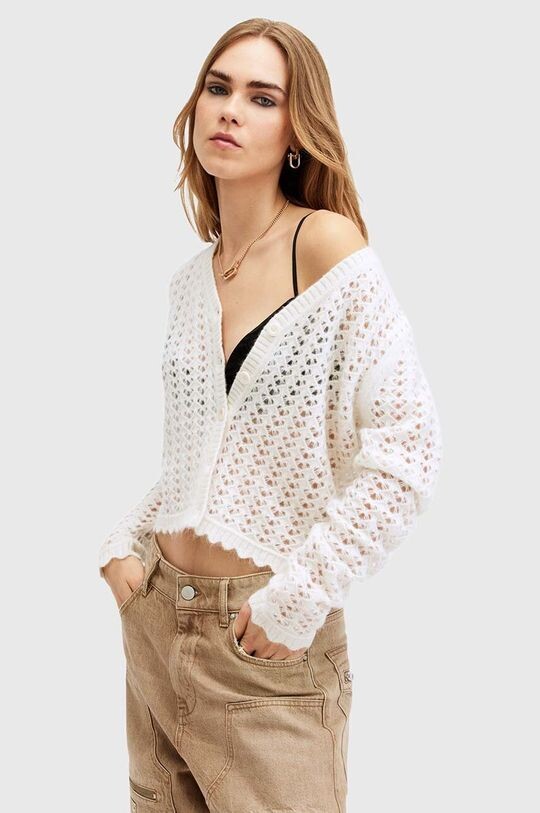

VIVIAN шерстяной кардиган AllSaints, белый
