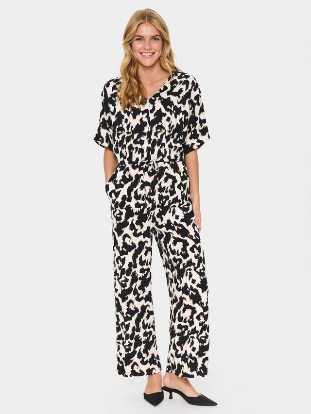 

Jumpsuit от Marca Orchid в принте painted leopard Saint Tropez, Beige/Multi