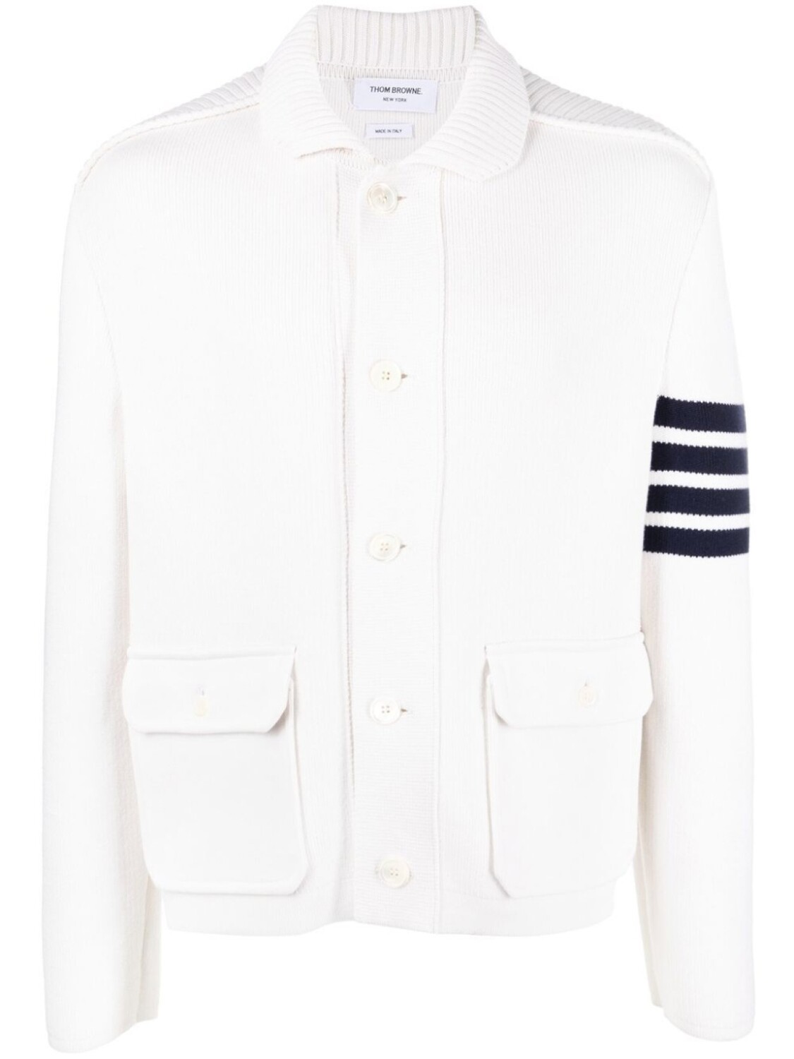 

Thom Browne кардиган с полосками 4-Bar, белый