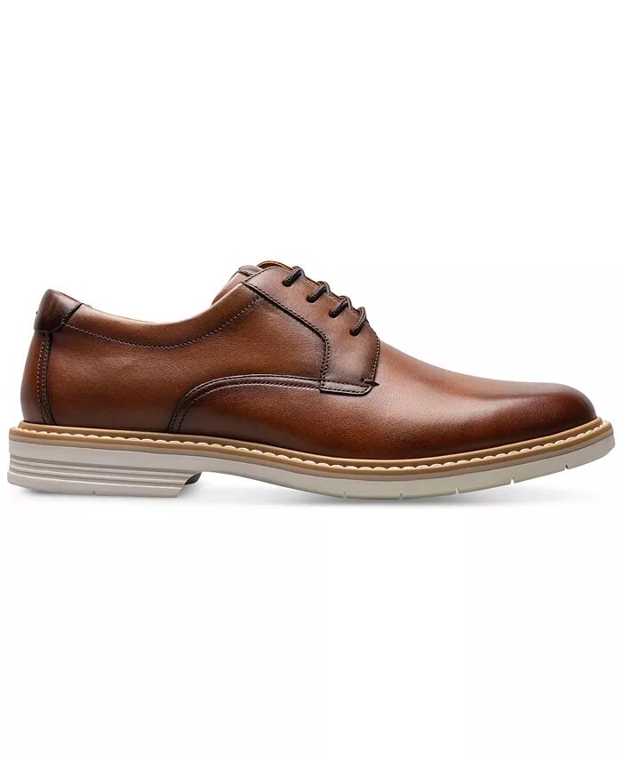 Мужские оксфорды из кожи Norfolk с плоским носком Florsheim, коричневый — фото 2