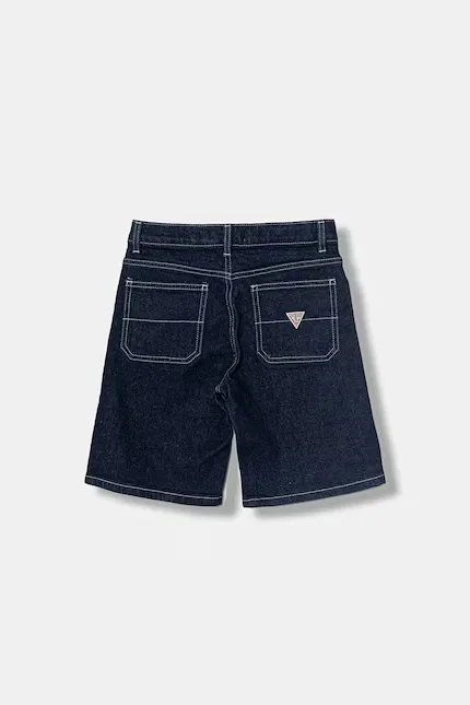 Шорты джинсовые на пуговицах Guess, синий — фото 2