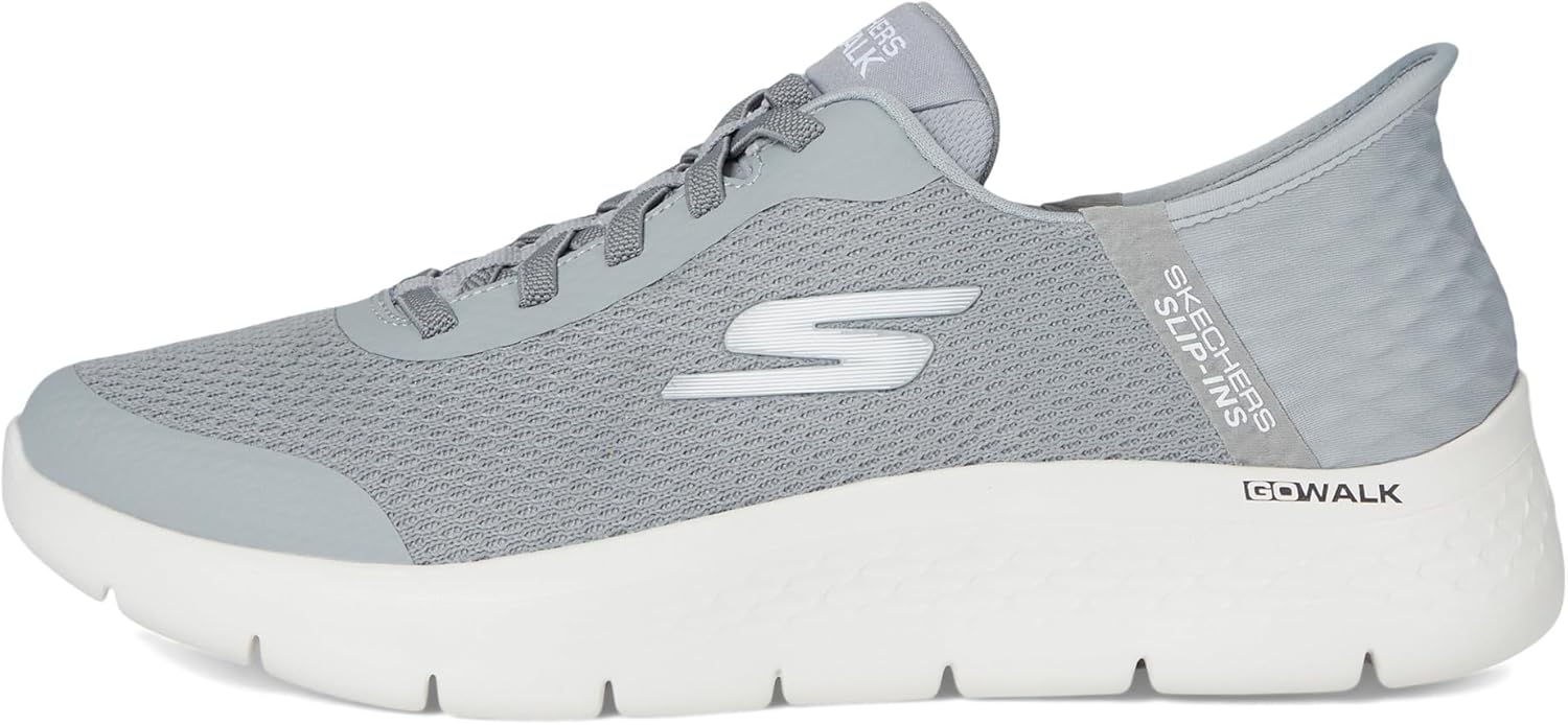 Мужские слипоны Skechers Hands Free Go Walk Flex - Free Hands 2, серый — фото 4