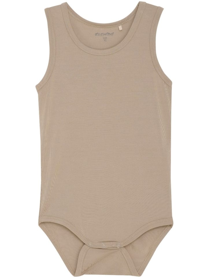 

Minymo Детский боди с короткими рукавами "Боди без рукавов" коричневого цвета