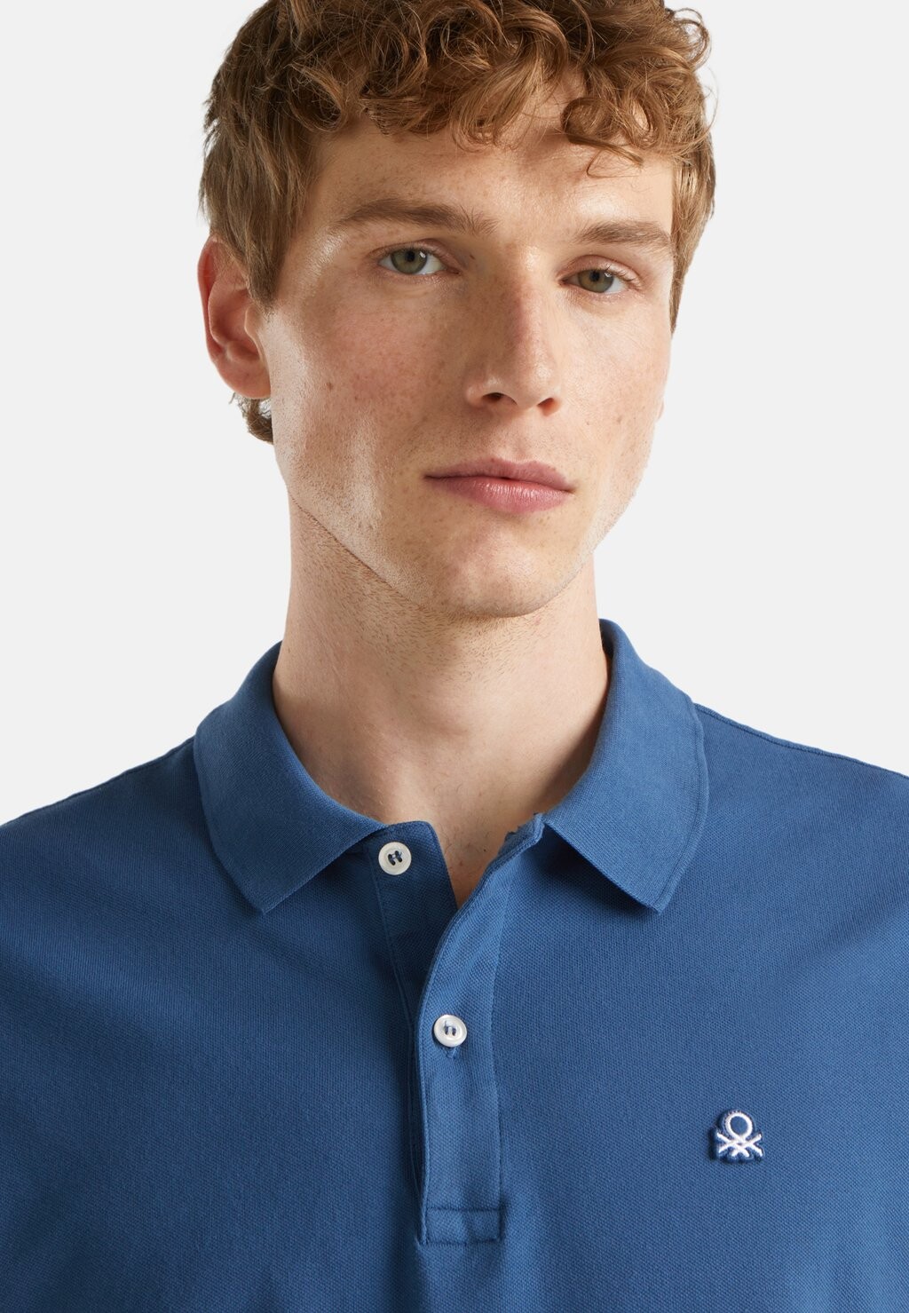 

Рубашка поло SHORT SLEEVE United Colors of Benetton, синий