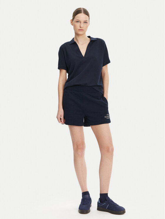 Свободная рубашка поло WW0WW44512 Tommy Hilfiger, синий — фото 2