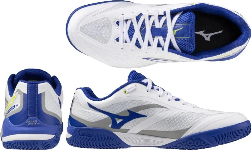 Кроссовки для настольного тенниса «Wave Medal 8 WIDE» от Mizuno, 06 (White X Blue X Yellow) — фото 3