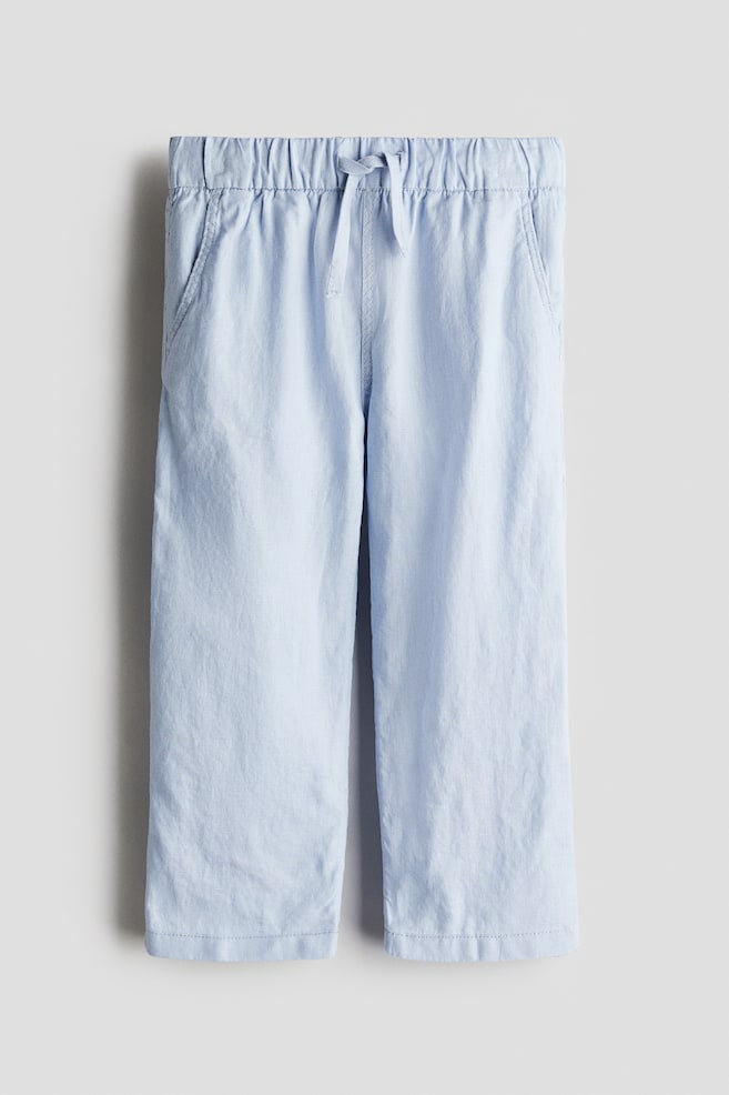 

Льняные брюки H&M, синий