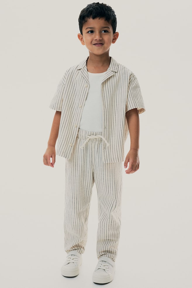 

Брюки из льняной смеси H&M, мультиколор