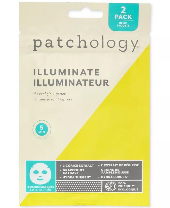 

Тканевая маска с подсветкой, 2 шт Patchology