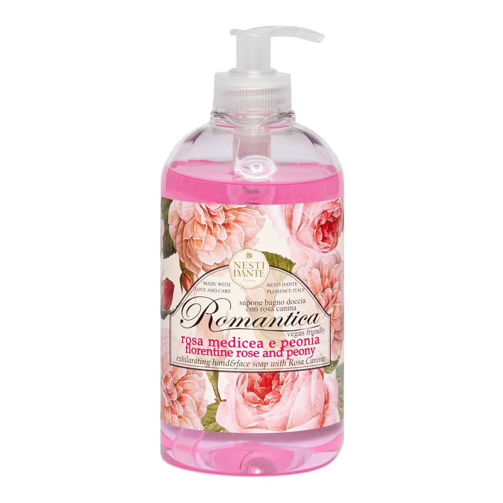 

Жидкое мыло с розами и пионами florentine rose and peony liquid soap Nesti Dante, 500 мл