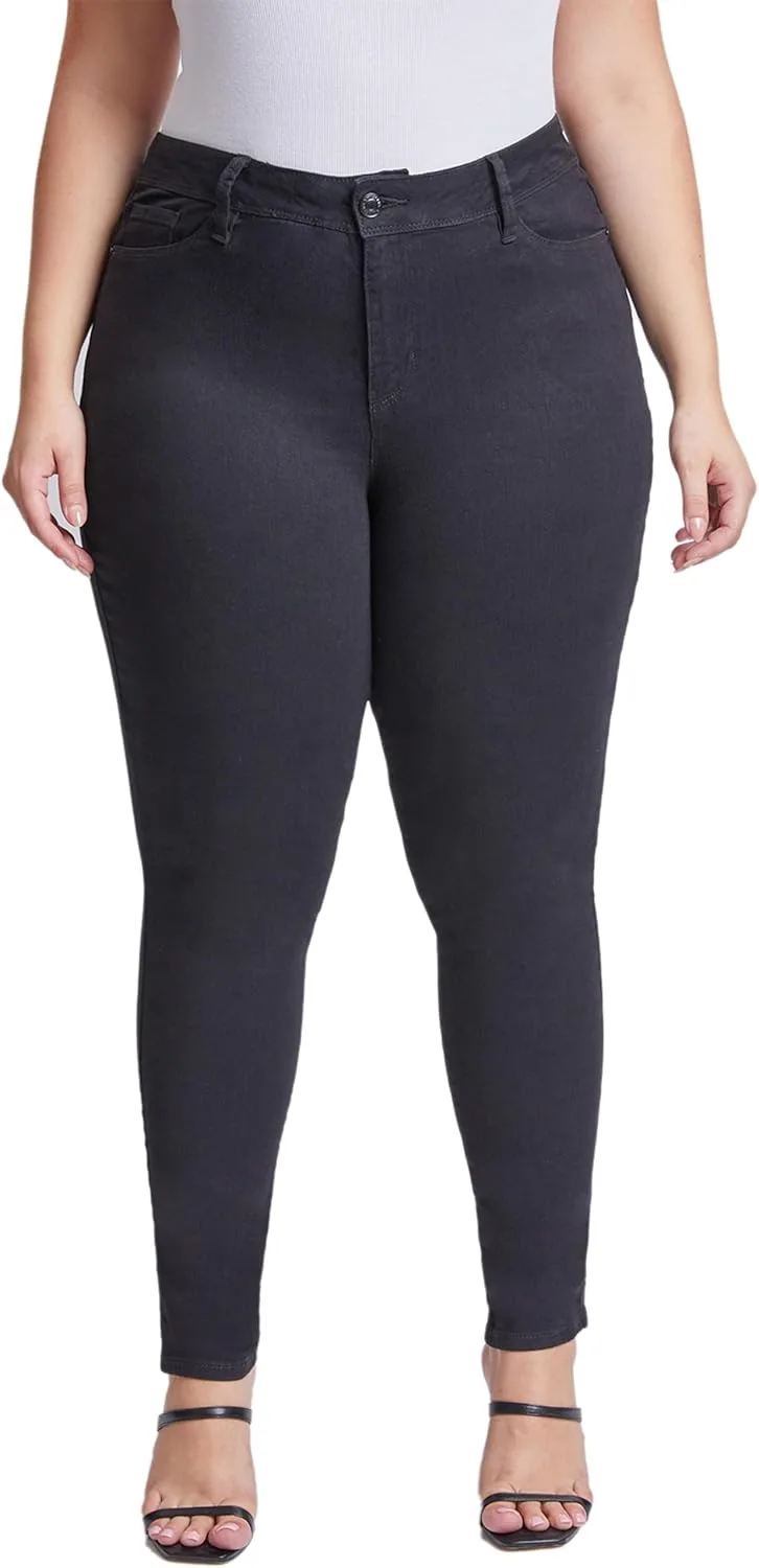 

Royalty for Me Women's Plus Size Essential High Rise Skinny Jeans
