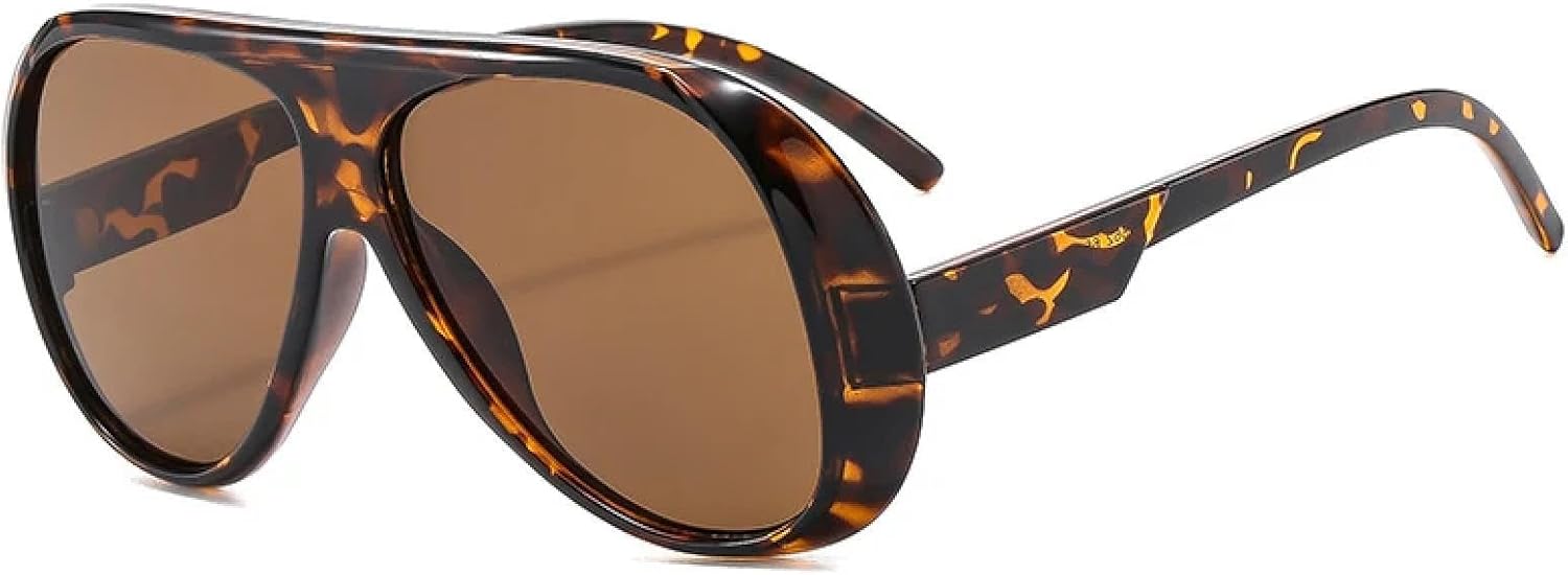 

Модные солнцезащитные очки-моноблоки для женщин и мужчин, роскошные, в крупной оправе, панк, для активного отдыха, велоспорта, спорта, солнцезащитные очки UV400 TKKTLLT, Leopard Brown