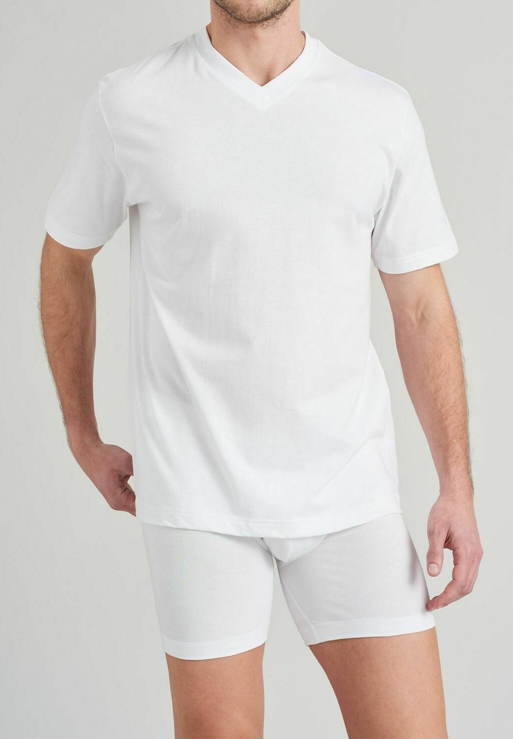 

Пижамная футболка AMERICAN V-NECK MPACK:2 Schiesser, белый