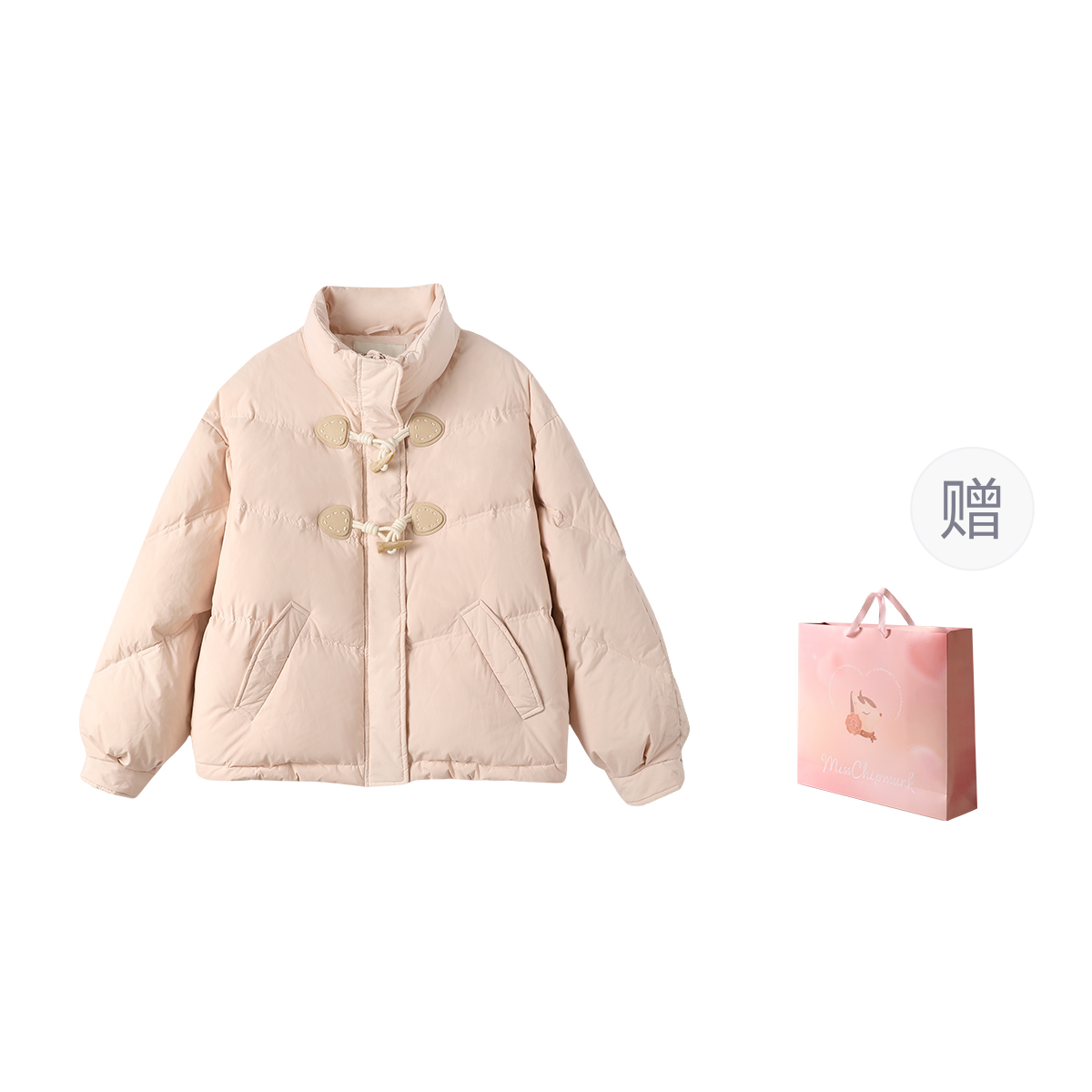 

Miss Chipmunk Женская пуховая куртка, Light Pink (Shopping Bag)