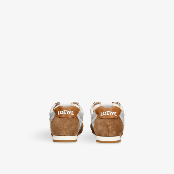 Балетки Loewe Ballet runner 2.0 из нейлона и замши, коричневый — фото 4