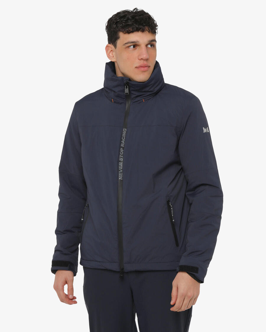 

JAKED Мужская синтетическая фитнес-куртка темно-синего и ледяного цвета