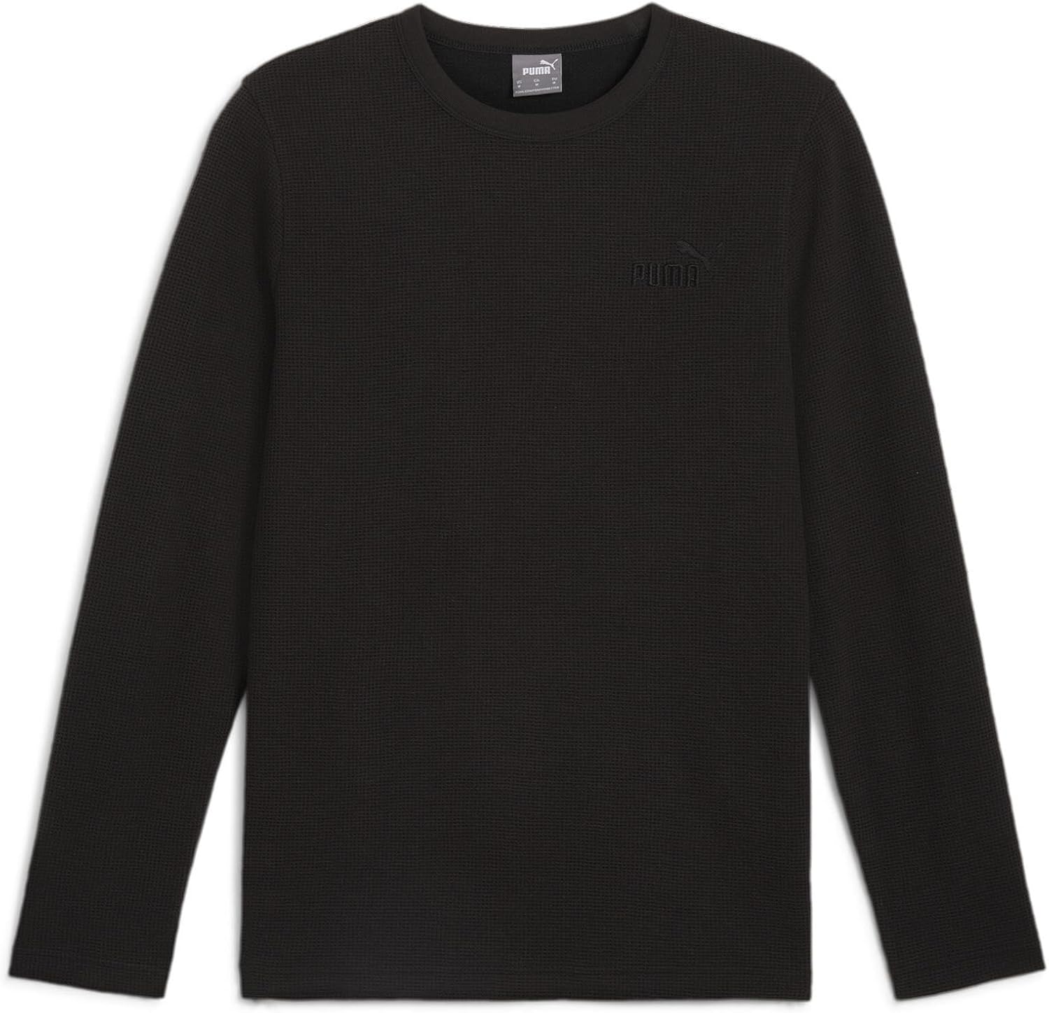 

Футболка с длинным рукавом PUMA ESS ELEVATED Waffle, размер XL (68422167), черный