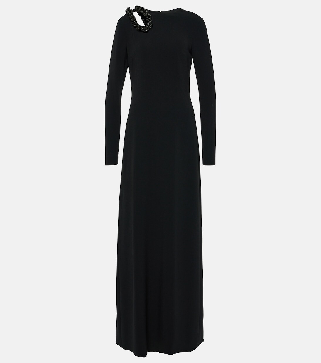 

Платье с вырезами, украшенное кристаллами Stella Mccartney, черный