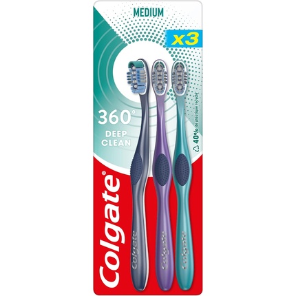 Зубная щетка 360 Deep Clean средней жесткости Colgate — фото 2
