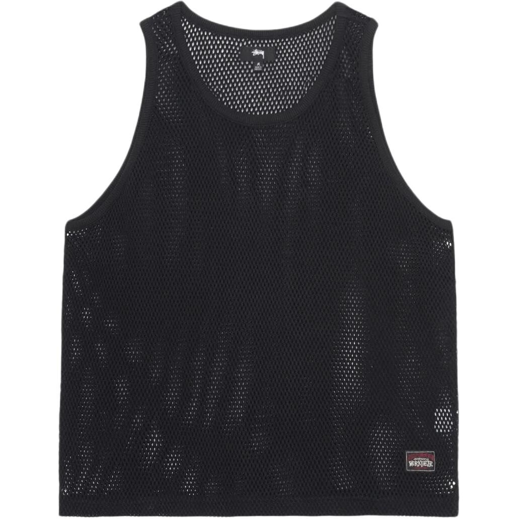 

Майка из хлопка Stüssy Stussy, черный