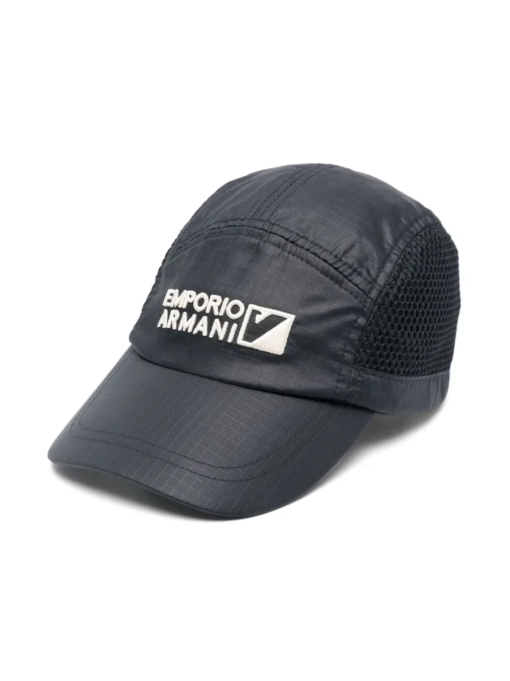 Бейсболка с вышитым логотипом Emporio Armani Kids, синий