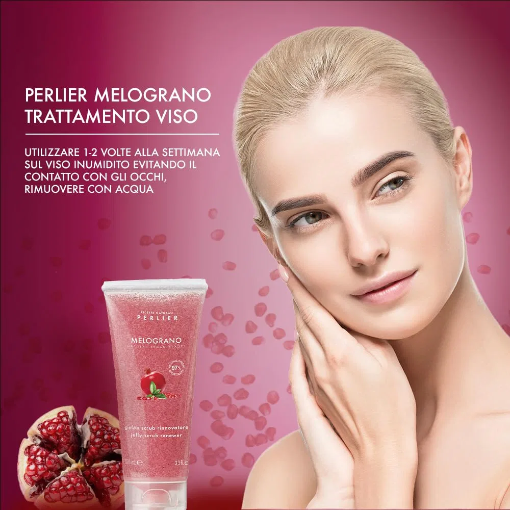 Скраб-желе для лица Perlier Pomegranate Jelly Scrub Face, 100 мл Perlier — фото 3